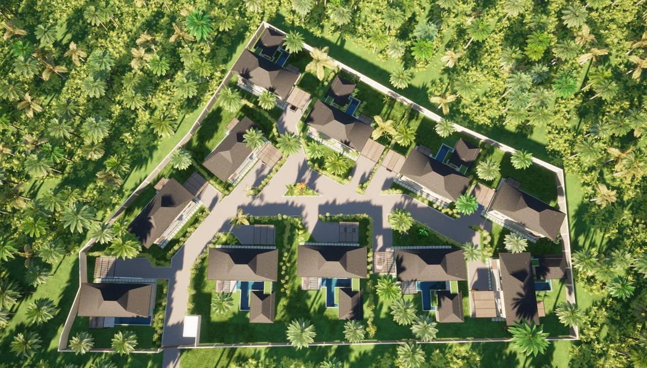 2970-Aerial1 Exclusive project of Modern Villas in Playa Cosón