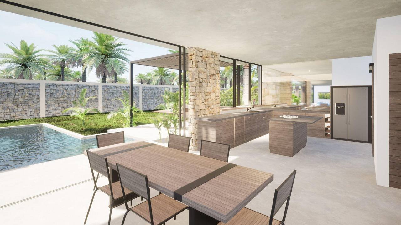 2970-DiningArea1 Exclusive project of Modern Villas in Playa Cosón