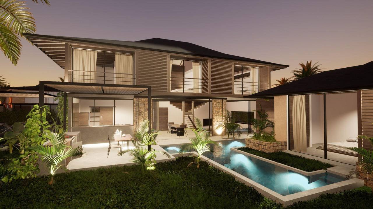 2970-Facade1 Exclusive project of Modern Villas in Playa Cosón