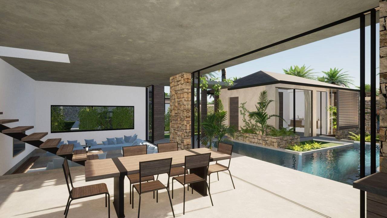 2970-LIVINGAREA1 Exclusive project of Modern Villas in Playa Cosón