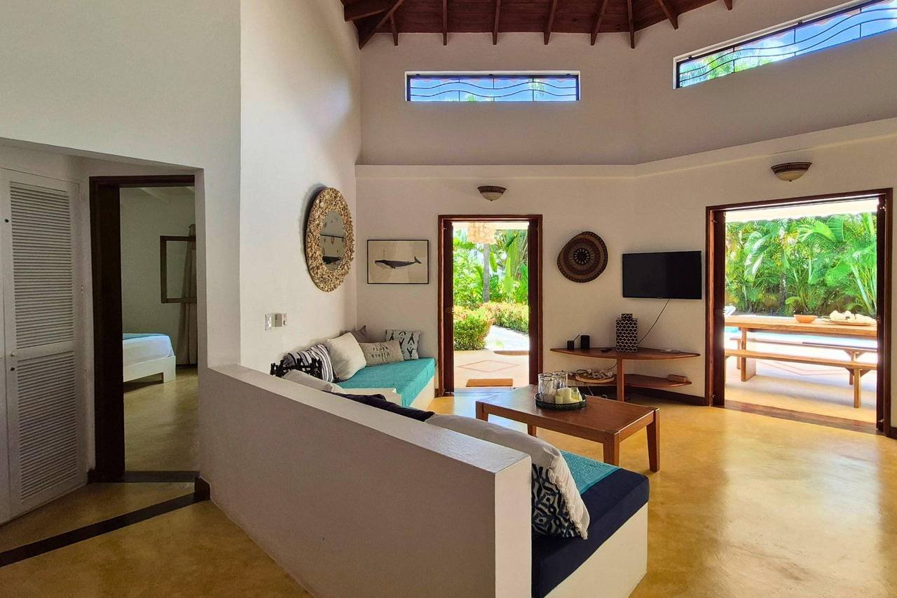 3293-LivingRoom1 Beautiful Villa Eder at Playa Bonita
