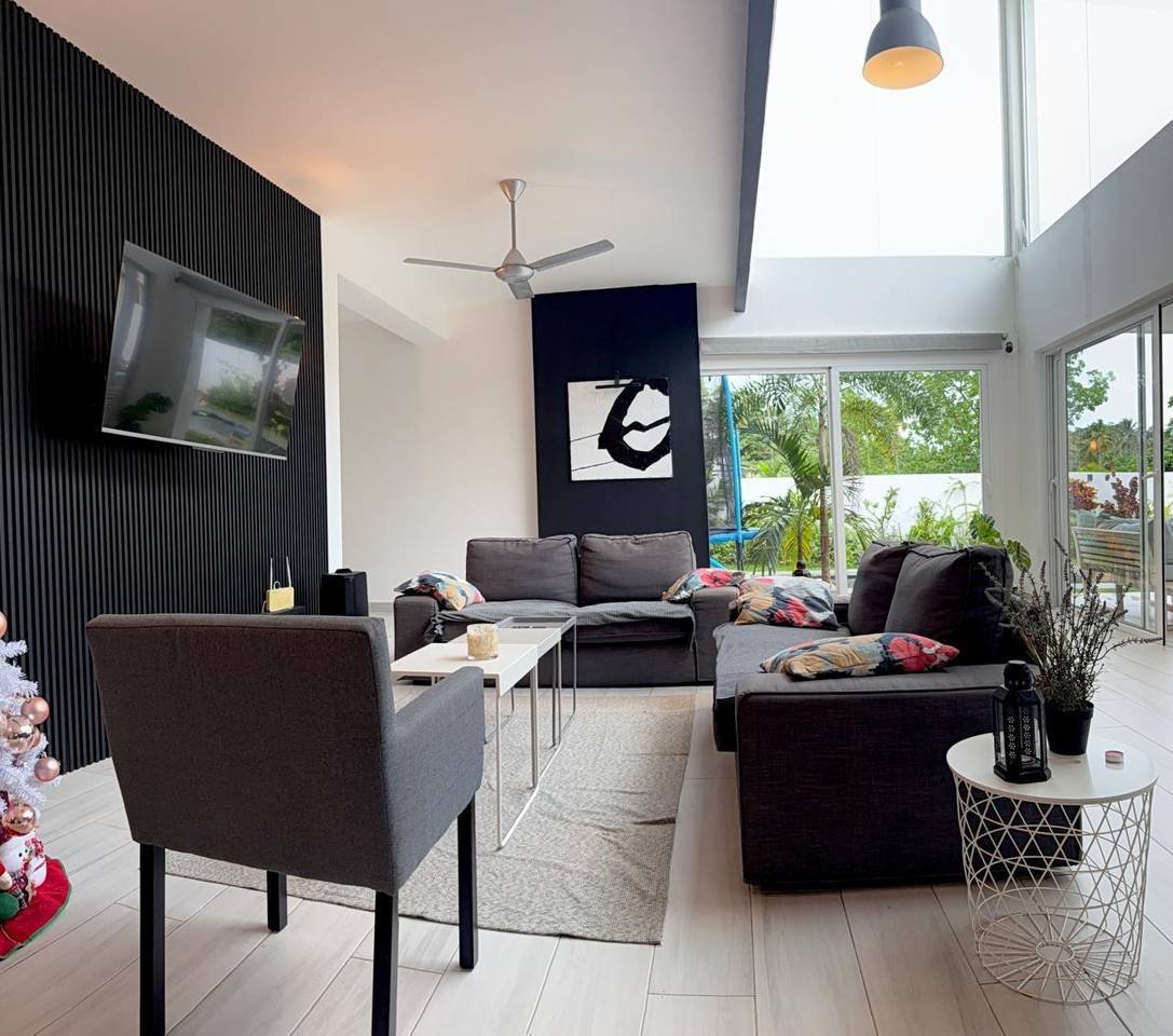 3308-LivingRoom2 Modern Villa at Playa Bonita