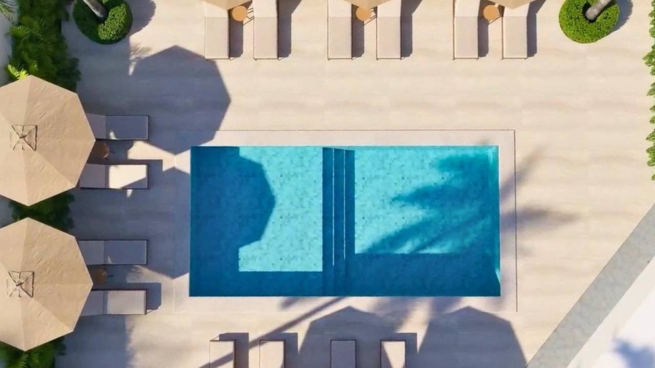 3328-Pool2 All-New Modern Apartments, 100m from Beautiful Playa Las Ballenas