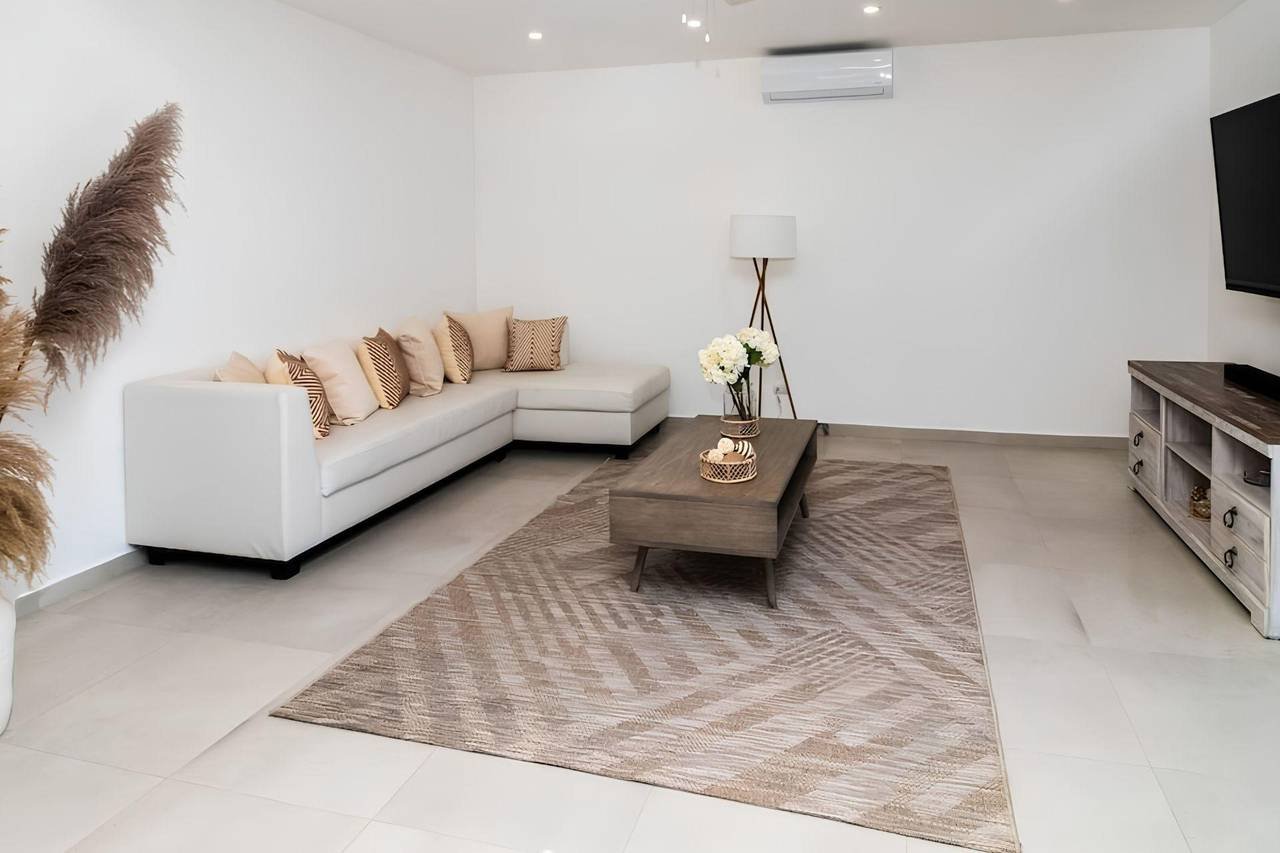 3397-LivingRoom1 Modern Apartment at Beautiful Popy Beach