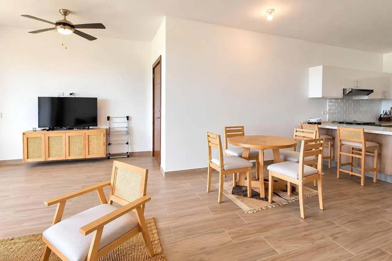 3401-LivingArea1 Modern Apartment with Ocean View and Rooftop Pool