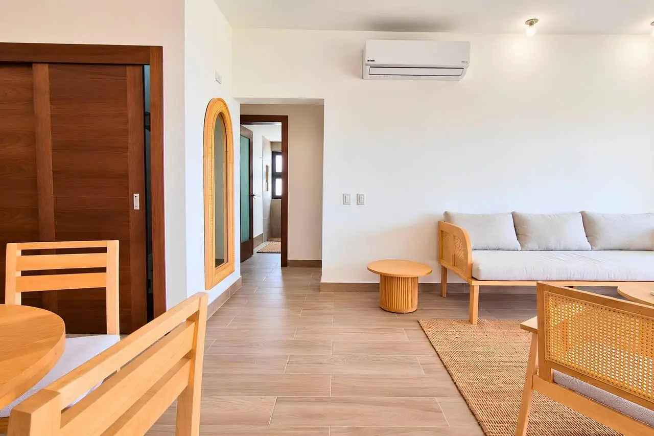 3401-LivingArea2 Modern Apartment with Ocean View and Rooftop Pool