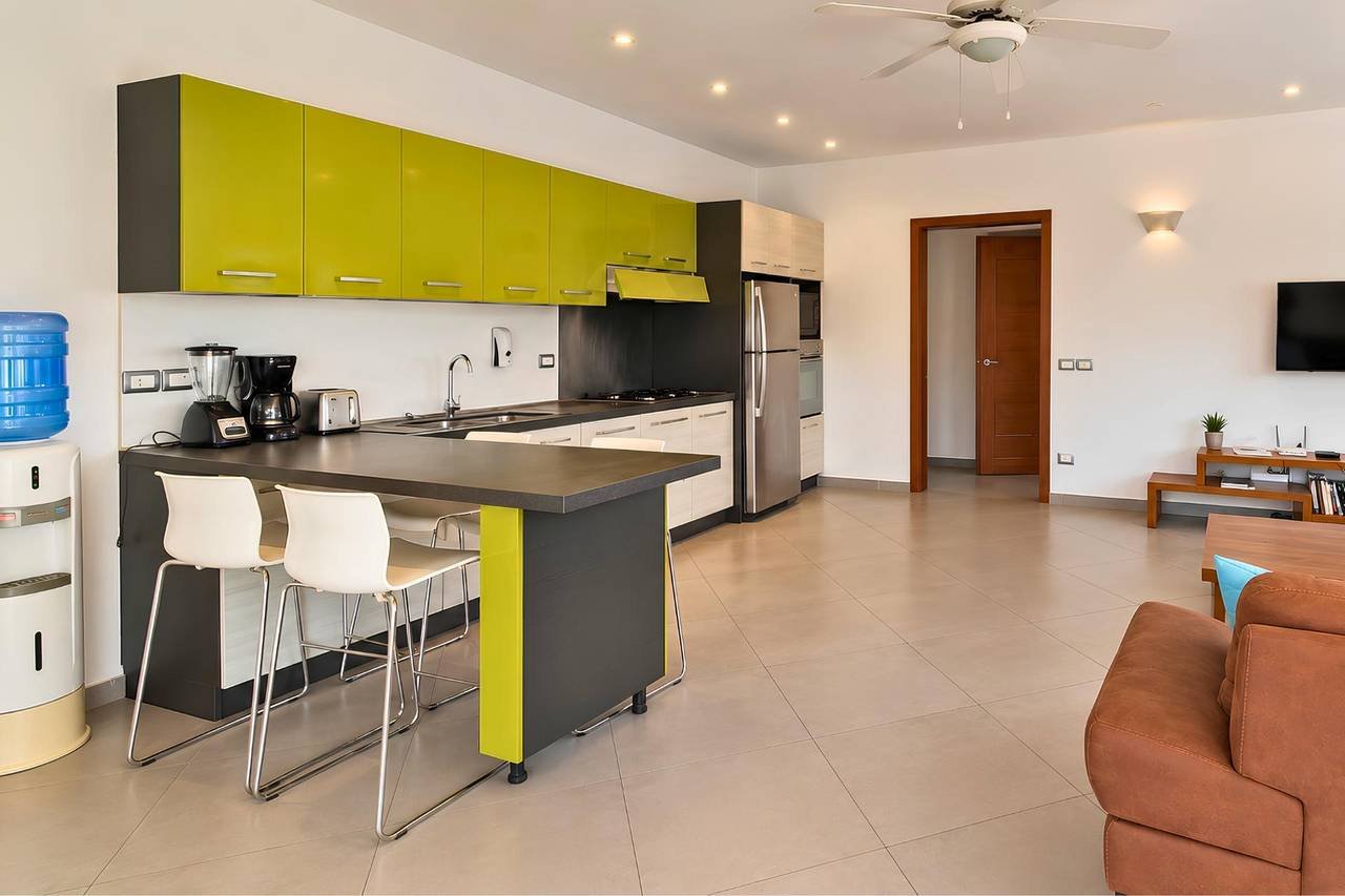 3403-livingarea4 3 Bedroom Apartment – Steps to Playa Punta Popy !