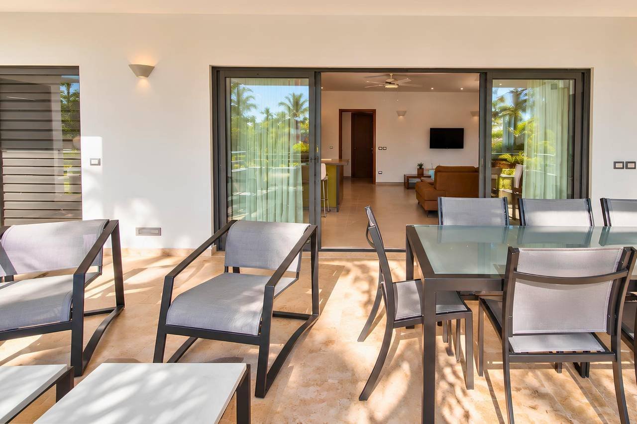 3403-terrace3 3 Bedroom Apartment – Steps to Playa Punta Popy !