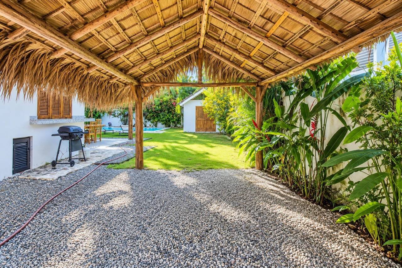 3414-Parking1 Charming Villa with Bungalow and Private Pool at Punta Popy