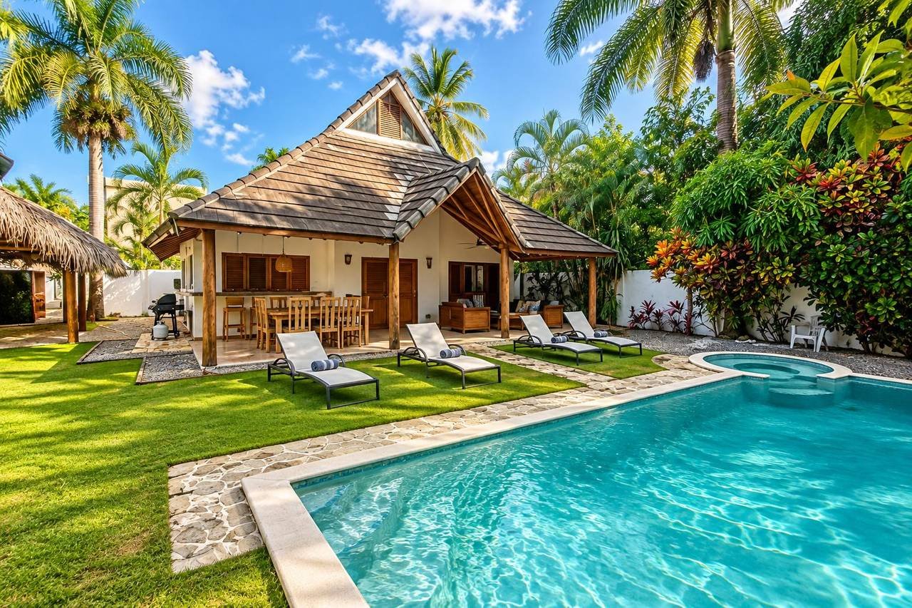 3414-Pool5 Charming Villa with Bungalow and Private Pool at Punta Popy