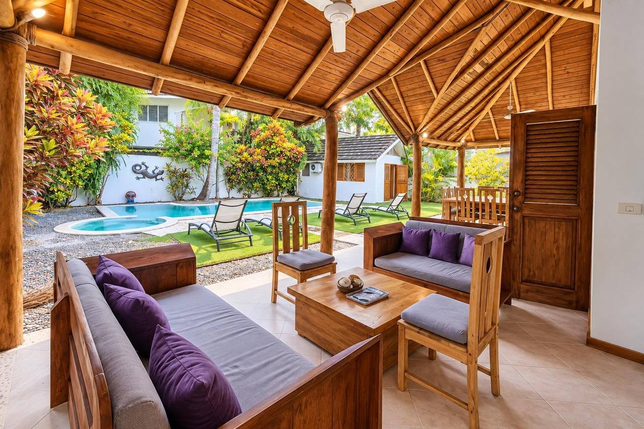 3414-Terrace6 Charming Villa with Bungalow and Private Pool at Punta Popy