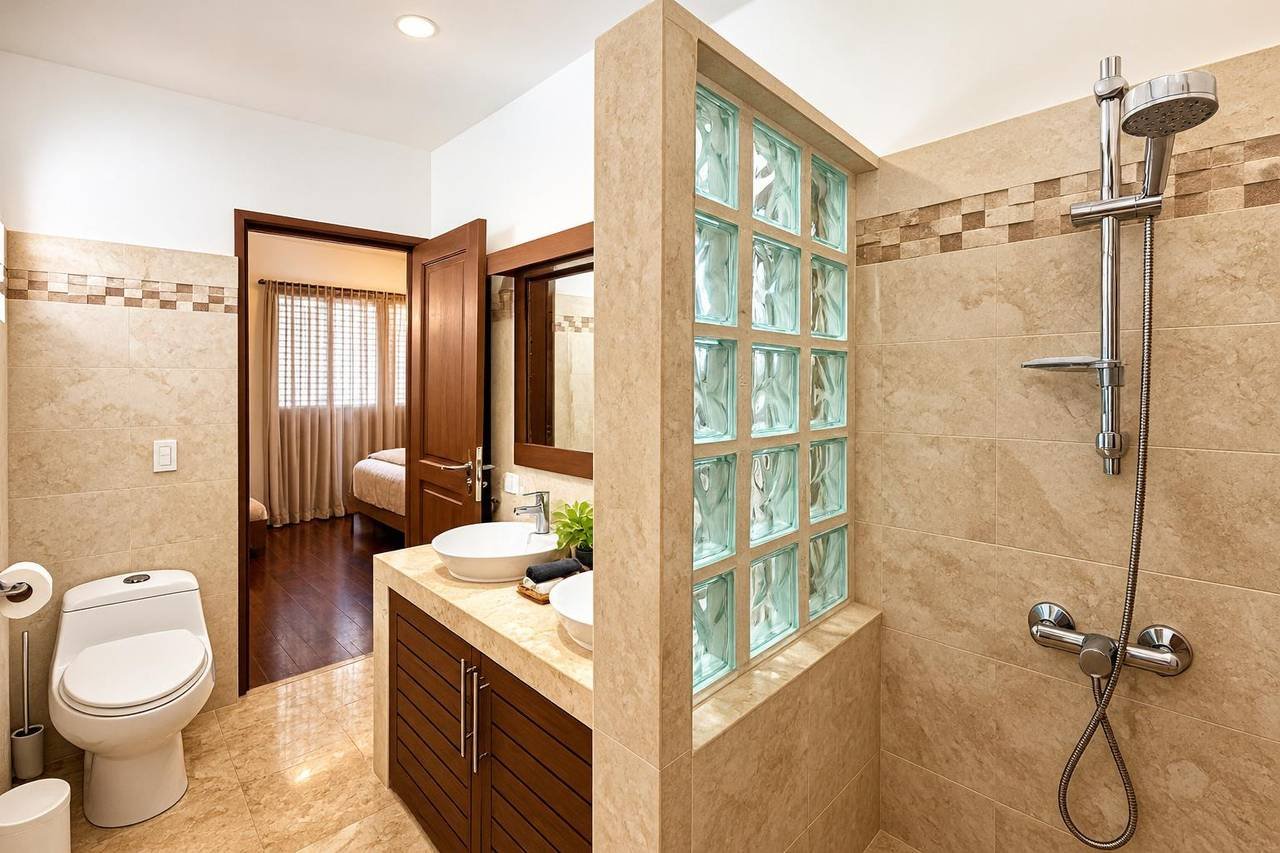 3415-Bathroom1 Charming 4-bedroom villa at Playa Las Ballenas