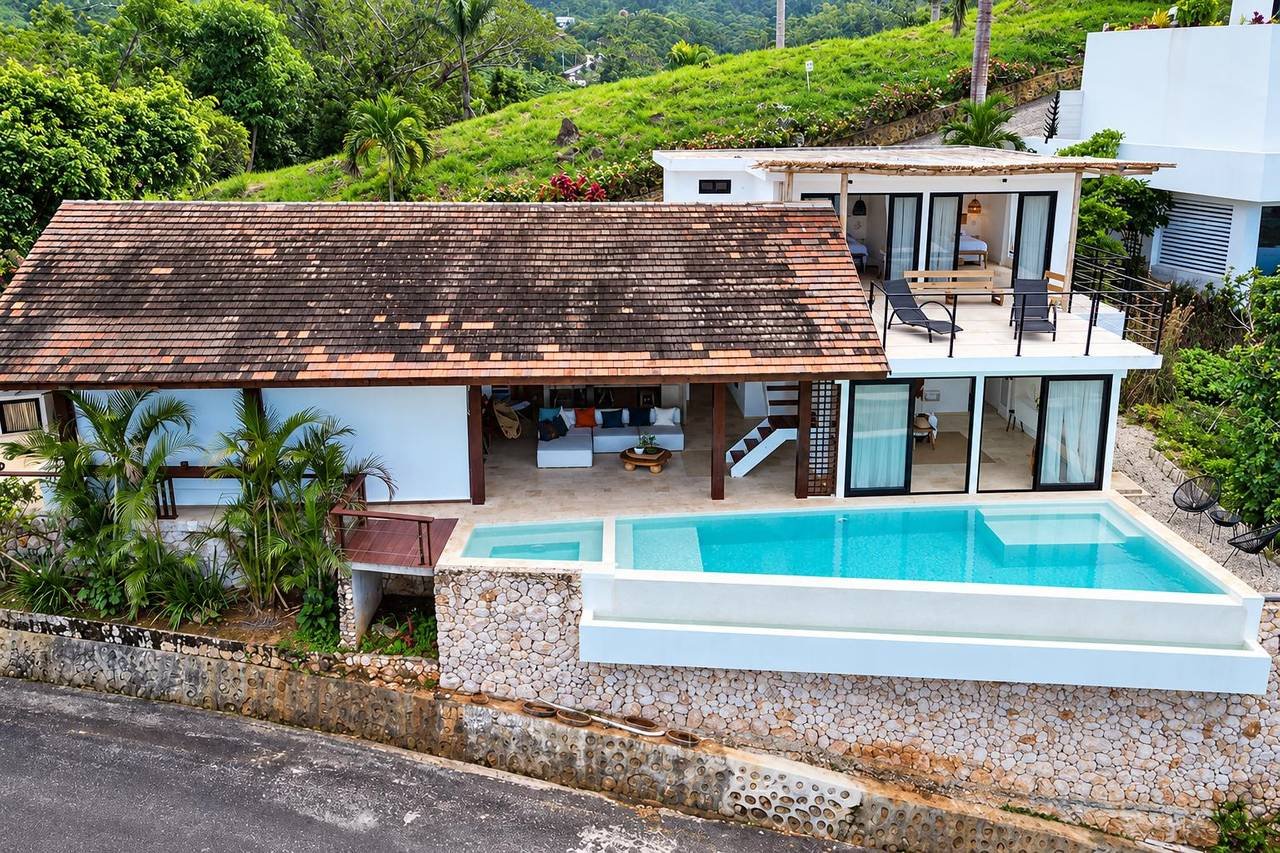 3430-Aerial1 Beautiful Ocean View Villa at Bella Vista