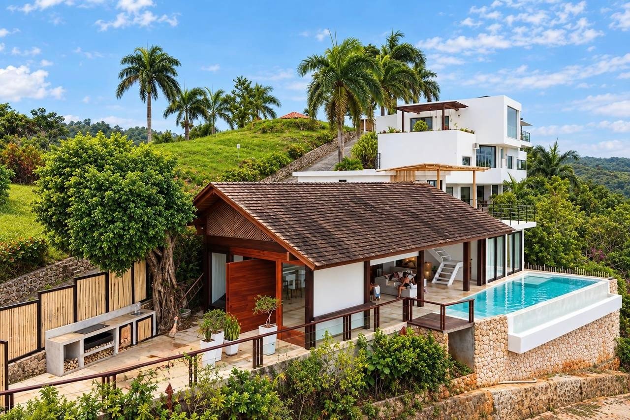3430-Aerial2 Beautiful Ocean View Villa at Bella Vista